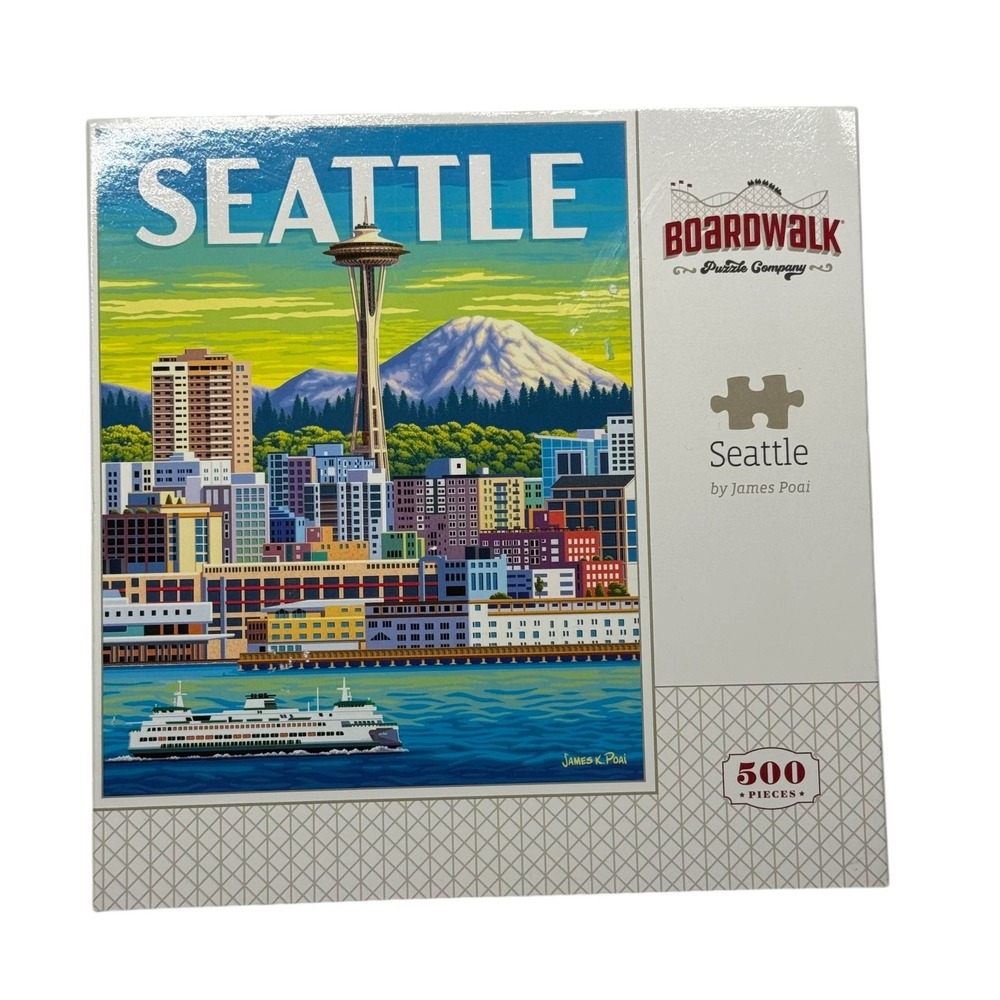 Boardwalk Seattle 500 Pieces Puzzle NEW